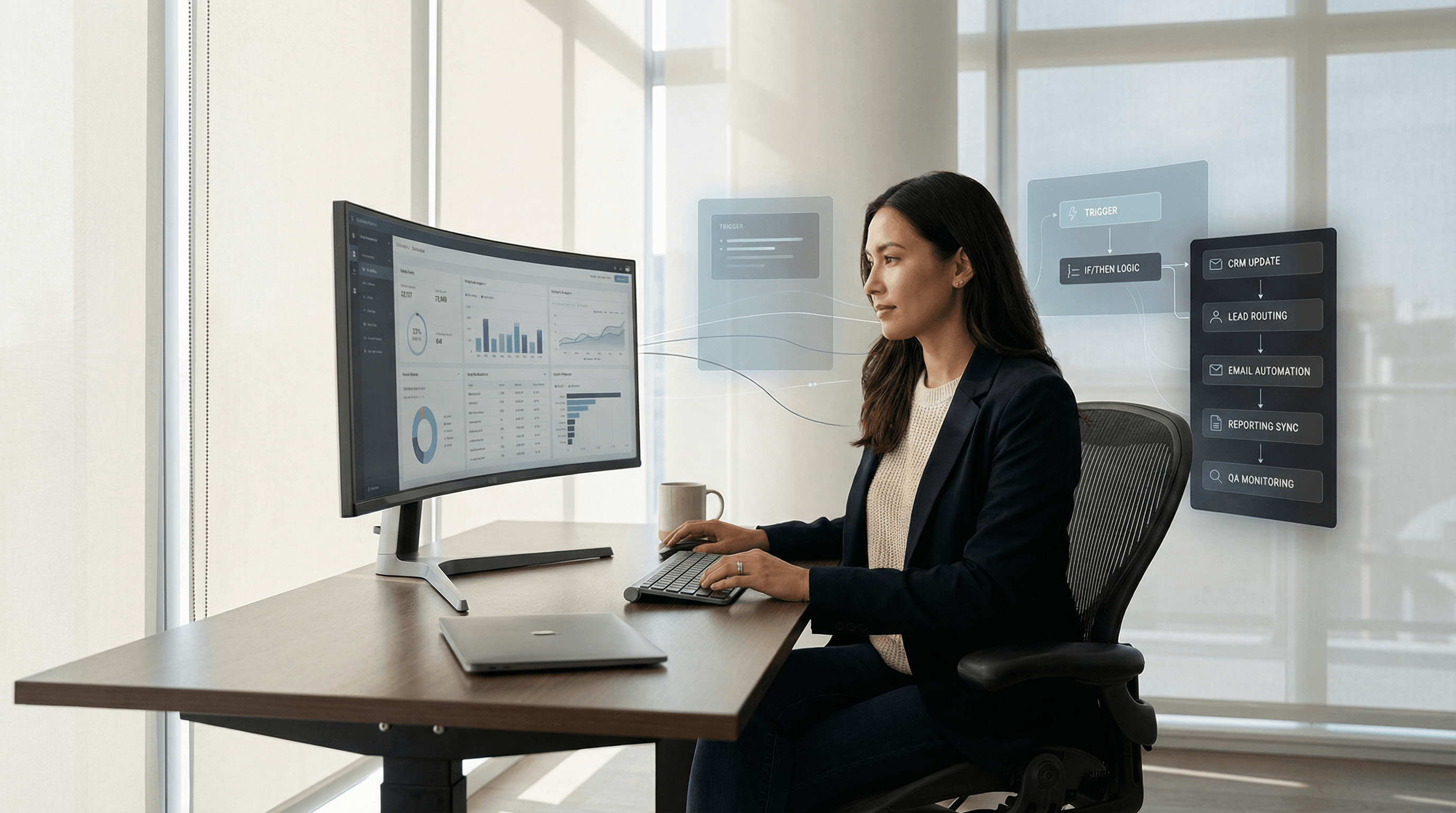 Marketing Automation & AI Workflows background