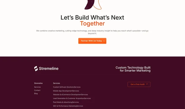 stremeline digital marketing website