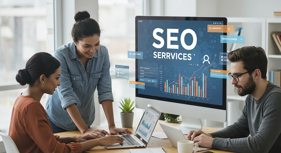 marketing agency is working on SEO services
