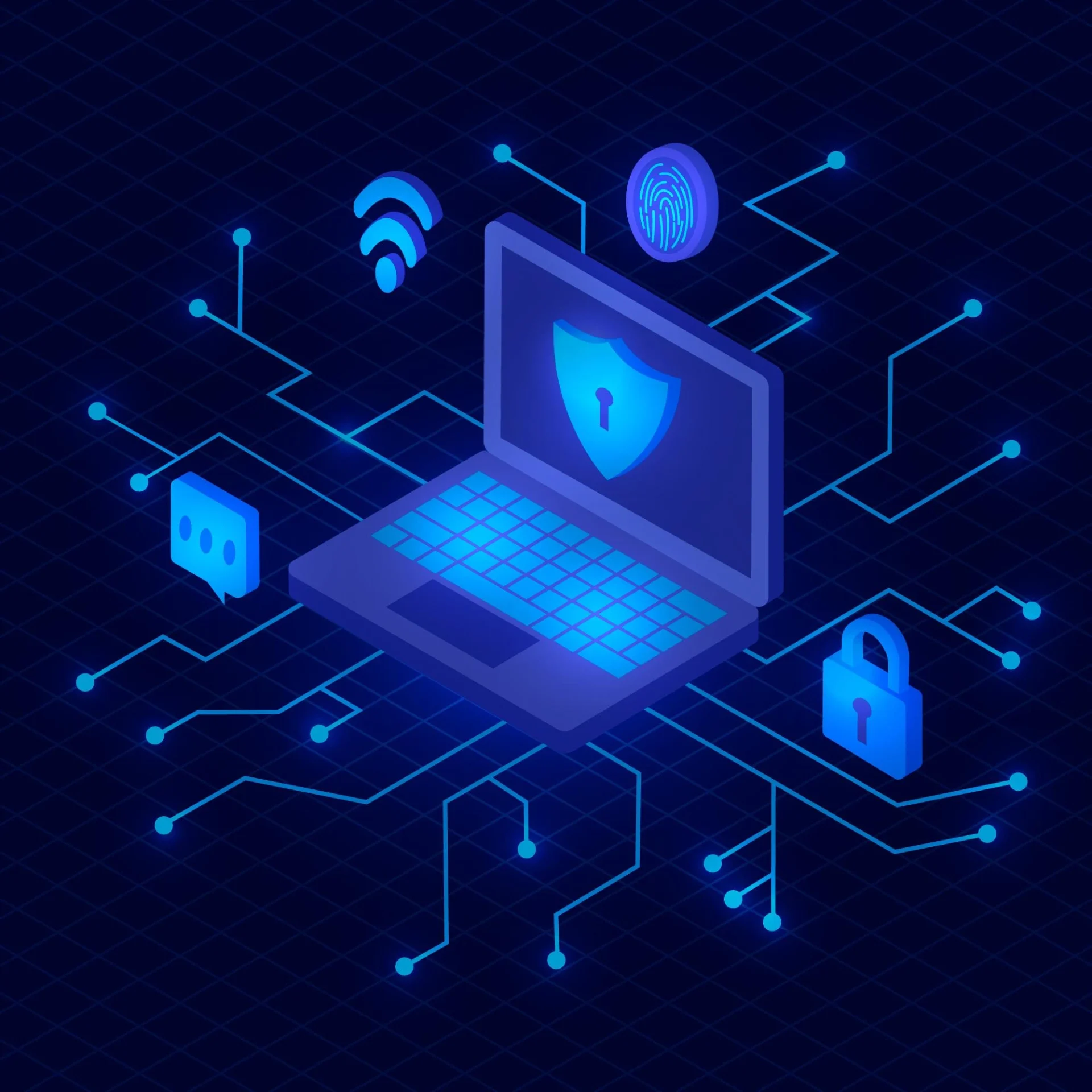 Image shows a computer with ethical AI practices un companies
