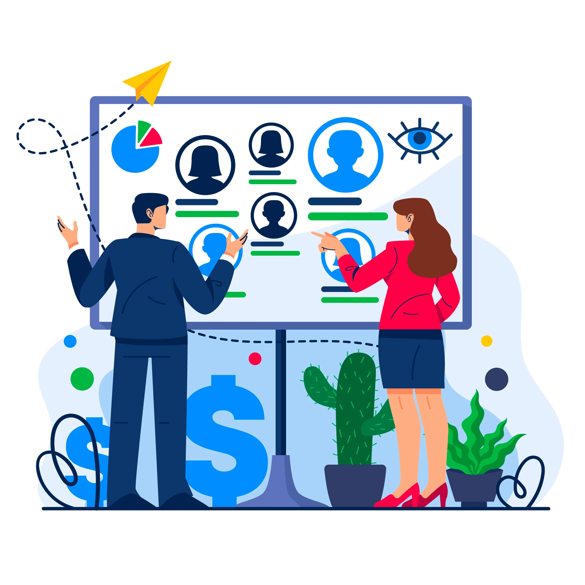 illustrate marketing agents try to target customers.