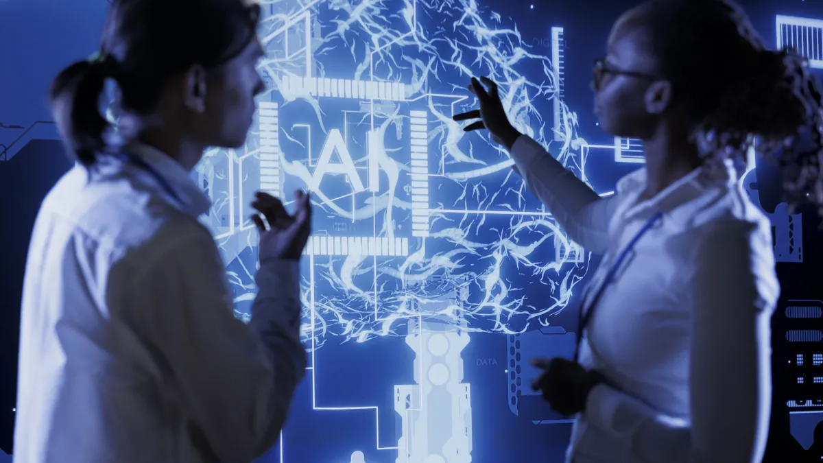 A thumbnail showing two people working on AI security.