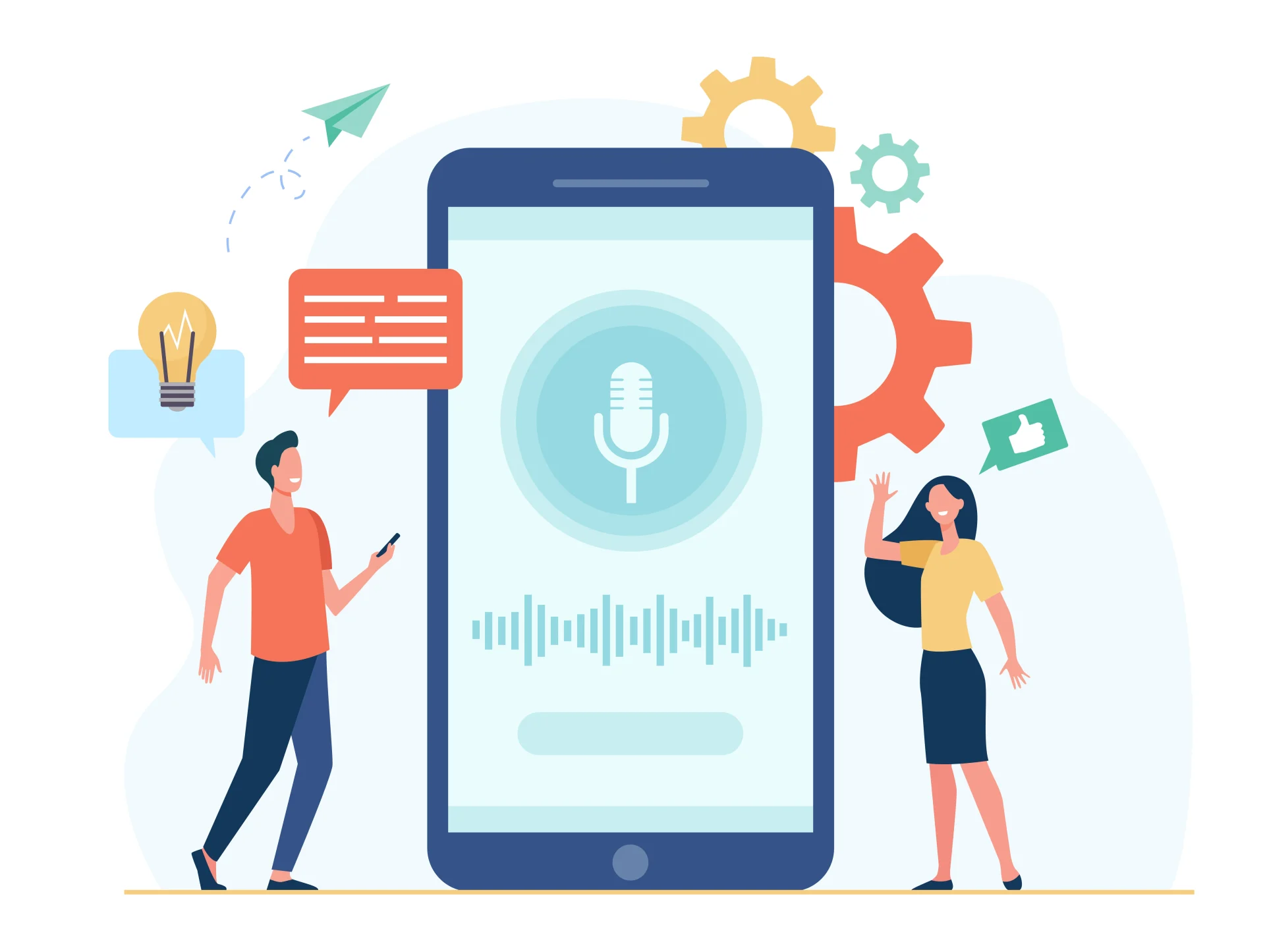 Voice Search Optimization: 7 Powerful Strategies to Boost Digital Marketing in 2025 1 Image shows a man using voice search optimization to communicate his thoughts